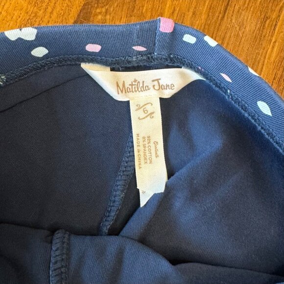 MATILDA JANE Leggings Bundle Girls 6 Legging Pants 3 Pairs Blue Stripes Ruffles - Picture 16 of 16